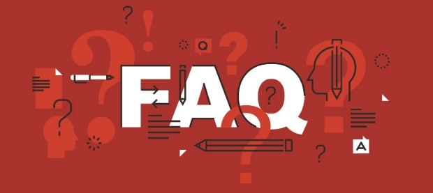 Thin line design concept for FAQ website banner. Vector illustration concept for frequently asked questions or questions and answers, client or customer support, product and service information.